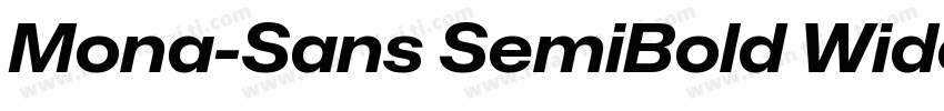 Mona-Sans SemiBold Wide字体转换